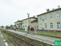 Zabytkowy parowóz przyjechał do Dobrego Miasta (1)